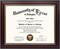 8.5x11 Certificate Diploma Frame – Solid Wood with UV Protection Acrylic, Cherry Finish with Gold Trim